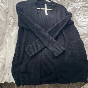 Black Lululemon cardigan